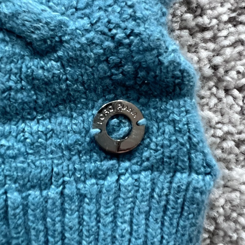 Loro Piana V-Neck Sweater Womens 38 Blue Cashmere Linen Silk‎ Knit *READ DESC* - Picture 4 of 16